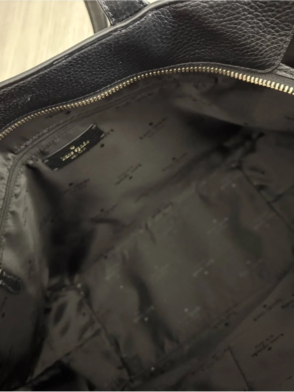 NWOT Kate spade Black Pebbled Leather Tote